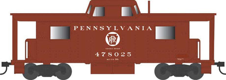 PRR Class N8 Steel Center-Cupola Cabin Car (Caboose) - Ready to Run -- Pennsylvania Railroad #478046 (Tuscan, white, Circle Keystone Central Region