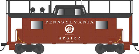PRR Class N8 Steel Center-Cupola Cabin Car (Caboose) - Ready to Run -- Pennsylvania Railroad #478142 (Trainphone, Tuscan, Circle Keystone West Regi