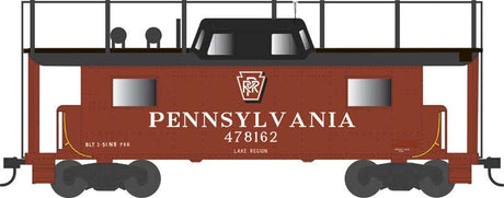 PRR Class N8 Steel Center-Cupola Cabin Car (Caboose) - Ready to Run -- Pennsylvania Railroad #478162 (Trainphone, Tuscan, Shadow Keystone Lake)