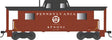 PRR Class N8 Steel Center-Cupola Cabin Car (Caboose) - Ready to Run -- Pennsylvania Railroad #478091 (Tuscan, white, Circle Keystone, Eastern Regio