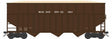70-Ton Ribbed-Side Wood Chip Hopper with Ribbed Side Extensions - Ready to Run -- Data Only (Boxcar Red)