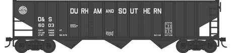 70-Ton 14-Panel 3-Bay Hopper - Ready to Run -- Durham and Southern #6019 (black, white)