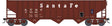 70-Ton 14-Panel 3-Bay Hopper - Ready to Run -- Santa Fe #80334 (Boxcar Red, white, Cooper Roadname)