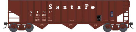 70-Ton 14-Panel 3-Bay Hopper - Ready to Run -- Santa Fe #80334 (Boxcar Red, white, Cooper Roadname)