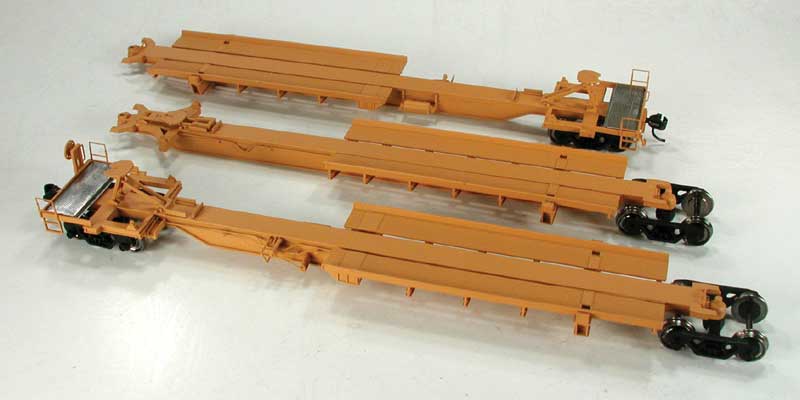 Trinity RAF33C 3-Unit Spine Car Set - Ready to Run -- TTX TTAX #355029  (yellow, black)