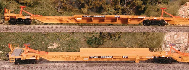 Trinity RAF53C 5-Unit Spine Car Set - Ready to Run -- TTX TTAX #555126  (yellow, black)