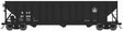 100-Ton 3-Bay Hopper - Ready to Run -- Baltimore & Ohio #82571 (Class H43, black, small logo)