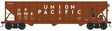 100-Ton 3-Bay Hopper - Ready to Run -- Union Pacific #37073 (Class H-100-9, Boxcar Red, white Lettering)