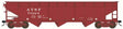 70-Ton Offset 3-Bay Hopper - Ready to Run -- Santa Fe #78227 (Boxcar Red, Reporting Marks Only)