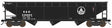 70-Ton Offset 3-Bay Hopper - Ready to Run -- Baltimore & Ohio #528863 (Late, black, Capitol Dome Logo)