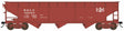 70-Ton Offset 3-Bay Hopper - Ready to Run -- Bessemer & Lake Erie #62045 (Boxcar Red)