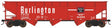70-Ton Offset 3-Bay Hopper - Ready to Run -- Chicago, Burlington & Quincy #172408 (red, white, Billboard Lettering)