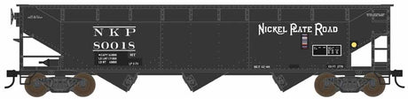 70-Ton Offset 3-Bay Hopper - Ready to Run -- Nickel Plate Road #80021 (black)