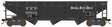 70-Ton Offset 3-Bay Hopper - Ready to Run -- Nickel Plate Road #80023 (black)