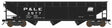 70-Ton Offset 3-Bay Hopper - Ready to Run -- Pittsburgh & Lake Erie #3574 (black, PC Logo)