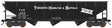 70-Ton Offset 3-Bay Hopper - Ready to Run -- Toronto, Hamilton & Buffalo #1205 (black, Full Lettering, Bowtie Logo)