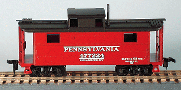 N-5 All-Steel Caboose (Cabin Car) - Kit -- Pennsylvania Railroad - Philadelphia Region (Old Style Lettering)