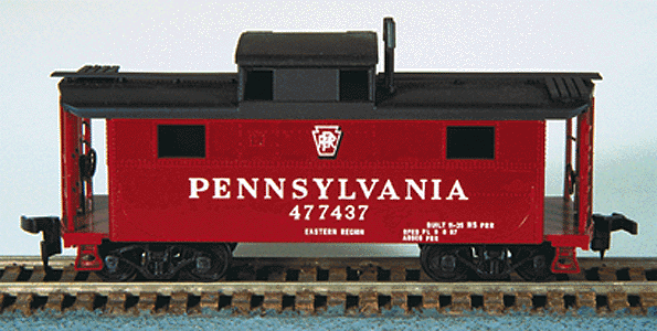 N-5 All-Steel Caboose (Cabin Car) - Kit -- Pennsylvania Railroad - Eastern region (Shadow Keystone Herald)