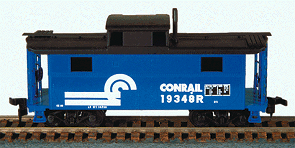 N-5 All-Steel Caboose (Cabin Car) - Kit -- Conrail (blue, black roof, white lettering & "Snail on Rail" herald)