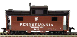 N-5 All-Steel Caboose (Cabin Car) - Kit -- Pennsylvania Railroad w/Shadow Keystone Herald - Assigned to Railway Express