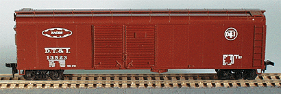 50' Round Roof Double-Door Boxcar w/Flush Roof -- Detroit, Toledo & Ironton