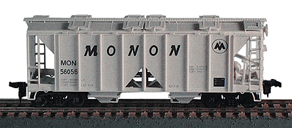 70-Ton 2-Bay Open-Side Covered Hopper - Kit -- Monon
