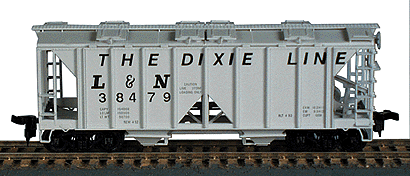 70-Ton 2-Bay Open-Side Covered Hopper - Kit -- Louisville & Nashville #1