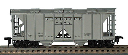 70-Ton 2-Bay Open-Side Covered Hopper - Kit -- Seaboard