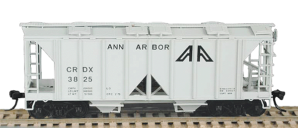70-Ton 2-Bay Open-Side Covered Hopper - Kit -- Ann Arbor