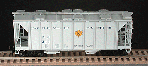 70-Ton 2-Bay Closed Side Covered Hopper - Kit -- Napierville Junction