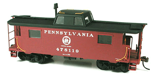 N-8 Center Cupola Caboose Kit -- Pennsylvania RR (Circle Keystone - Eastern Region)
