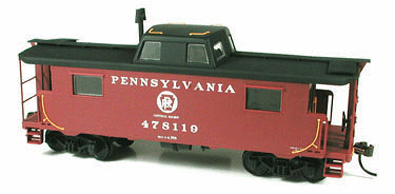 N-8 Center Cupola Caboose Kit -- Pennsylvania RR (Circle Keystone - Pittsburgh)
