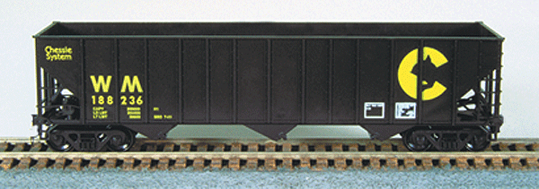 100-Ton 45' Triple Hopper Kit -- Chessie (WM) #188391, (Built 7/86)
