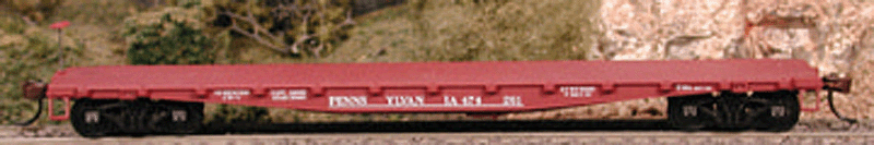 Pennsylvania Railroad 50' Class F-30a Flatcar - Kit -- Pennsylvania Railroad #474206 (tuscan)