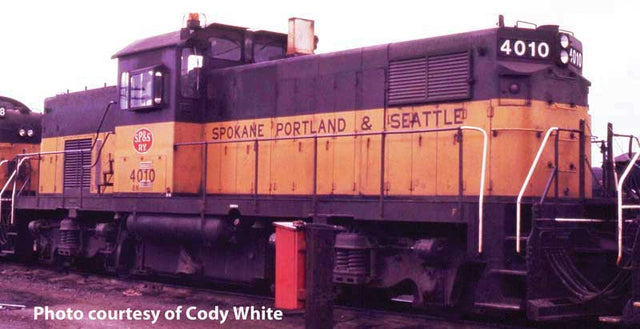 Alco C415 - Standard DC -- Burlington Northern #4011 (Restencilled, Ex-SP&S, yellow, Pullman Green)