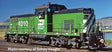 Alco C415 - Standard DC -- Burlington Northern #4011 (Cascade Green, black, white)