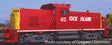 Alco C415 - LokSound & DCC -- Rock Island #421 (red, yellow)