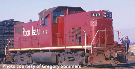 Alco C415 - Standard DC -- Rock Island #422 (maroon, white)