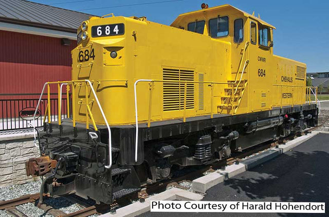 Alco C415 - Standard DC -- Chehalis Western #684 (yellow, black)
