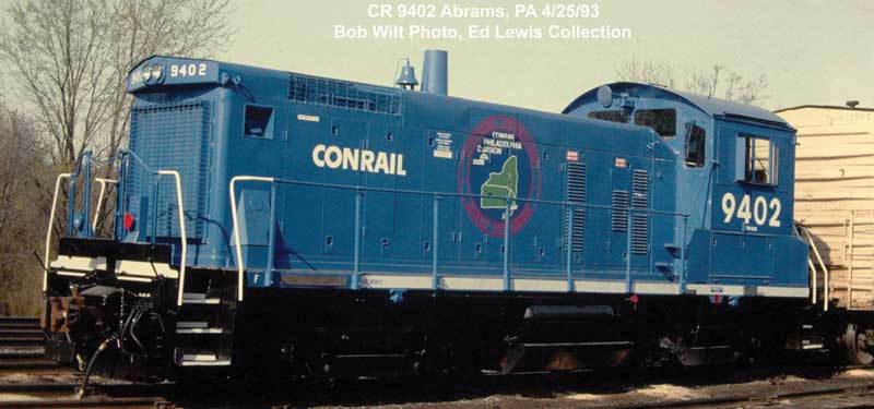 EMD SW1001 - Standard DC -- Conrail #9402 (blue, white, Philly Division Logo)