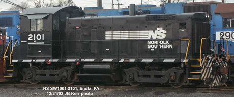 EMD SW1001 - Standard DC -- Norfolk Southern #2101 (black, white)