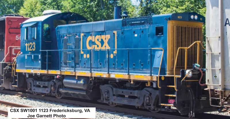 EMD SW1001 - Sound and DCC -- CSX #1124 (YN3B, blue, yellow, Boxcar Logo)