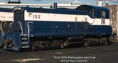 EMD SW1001 - Standard DC -- Long Island #104 (As-Built, blue, white)