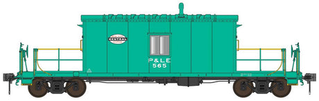 N9 Transfer Caboose - Ready to Run -- Pittsburgh & Lake Erie #565 (Jade Green, white, NYC Cigar Band Logo)