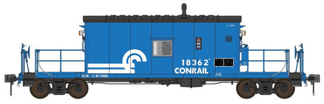 N9E Transfer Caboose with Flashing Marker - Ready to Run -- Conrail # 18362 (blue, white, black)