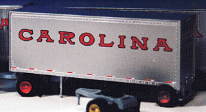 28' Smooth wedge trailer -- Carolina