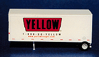 28' Smooth Wedge Trailer -- Yellow Freight Lines (new logo)