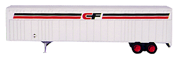 48' Ribbed Wedge Trailer -- Includes C.F. Freight Decals