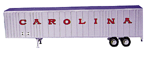 48' Ribbed Wedge Trailer -- Includes Carolina Decals