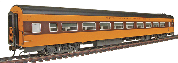 The Super Continental Line(TM) Lightweight Coach - Lighted -- Milwaukee Road #544 (1950 Scheme)
